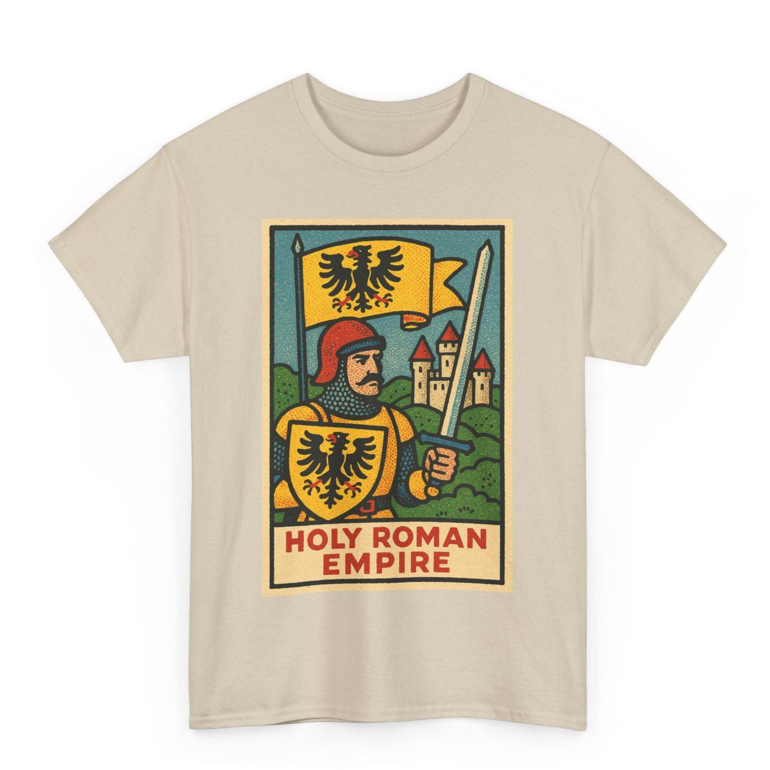 Holy Roman Empire T-Shirt: Retro Comic Style History Tee 4XL