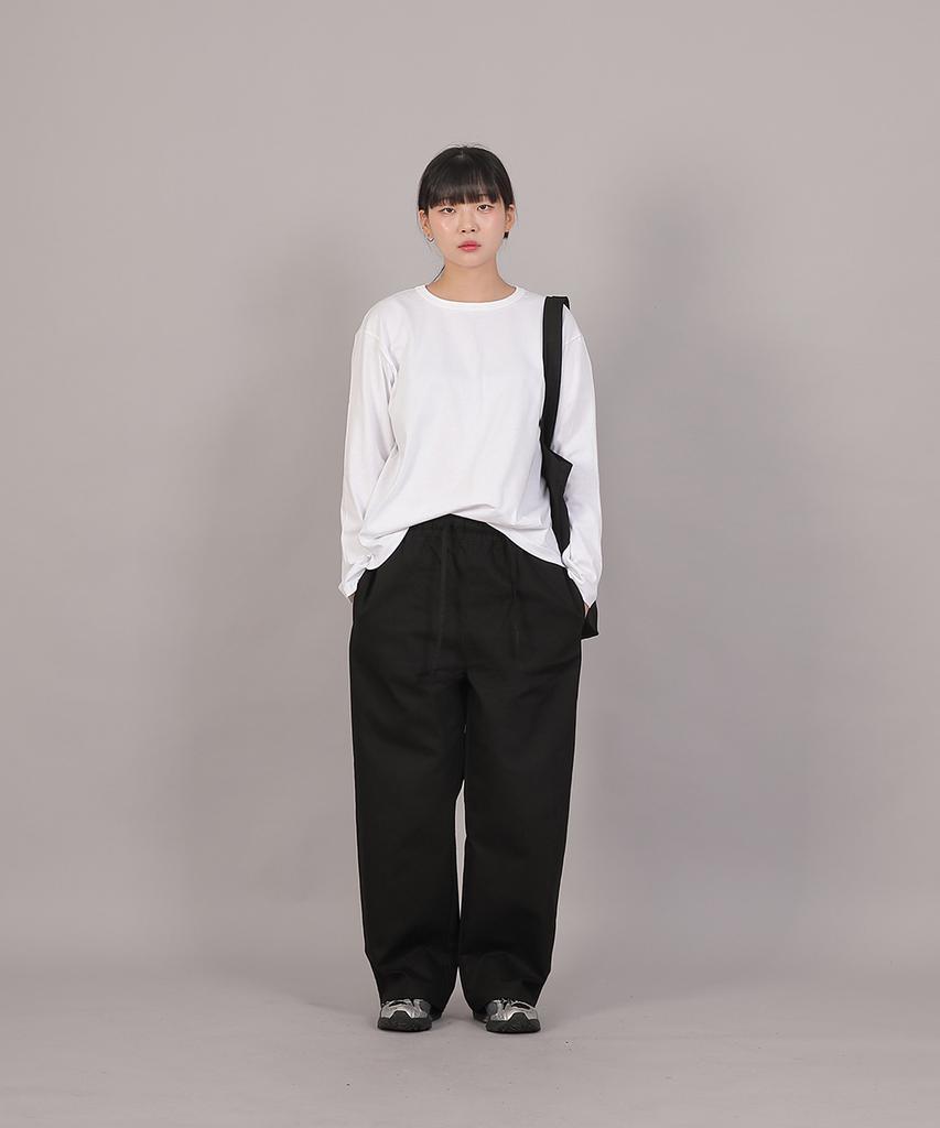 SAINTCREW Core Wide Elastic Waist Pants Mwp-391 Black