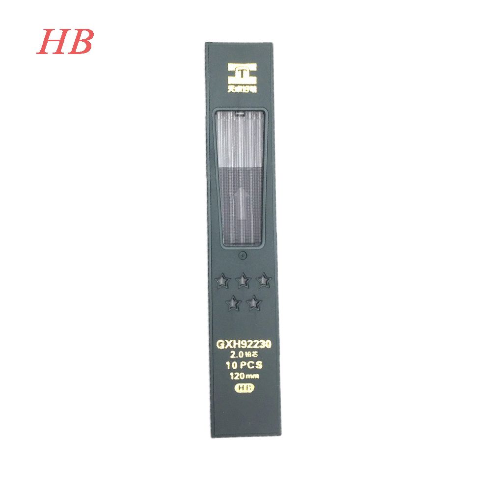 10 Pcs/box 2.0mm Black HB/2B Lead Mechanical Pencil Refill Student Stationery for School Supplies