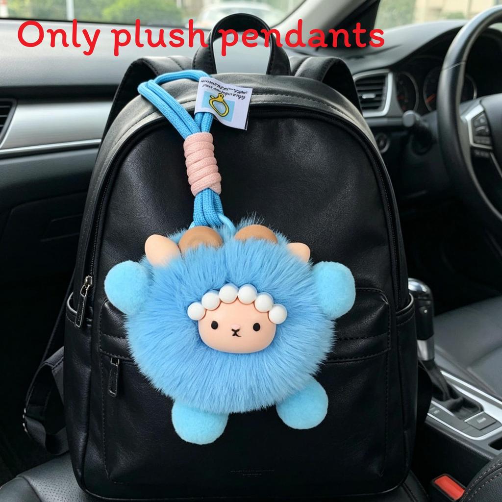 Portachiavi Peluche Pecora Cartone Animato Con Morbido Materiale di Lana Per Regalo E Decorazione Borsa