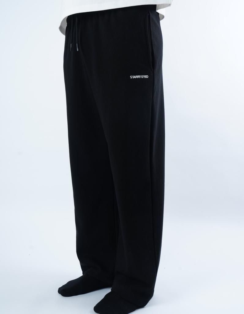 STARRYEYED Logo Wide Training Pants (Black)