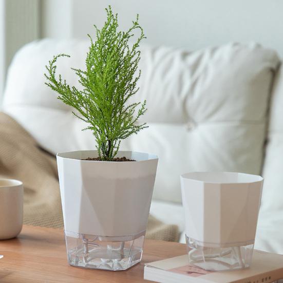 Breathable Holes Visible Water Level Flower Pot Lazy Automatic Water-Absorbing Flowerpot Garden Supplies