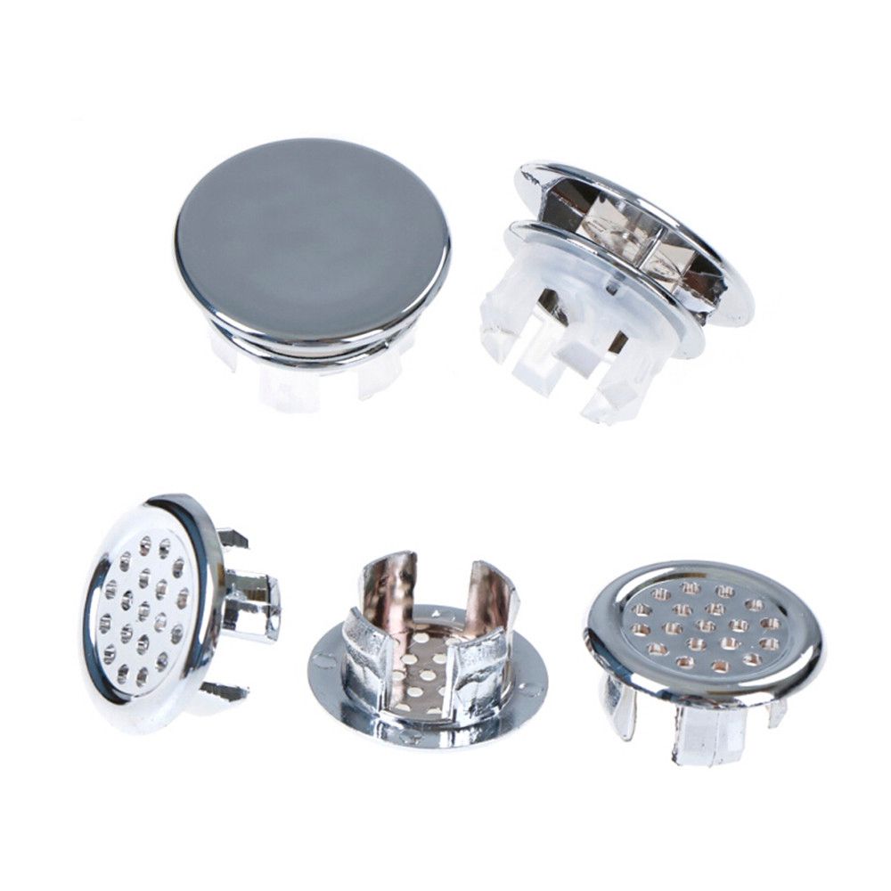 Ceramic Basin Chrome Hole Cover Sink Round Ring Spare Cover Hollow Overflow Cover Sink Basin Cap