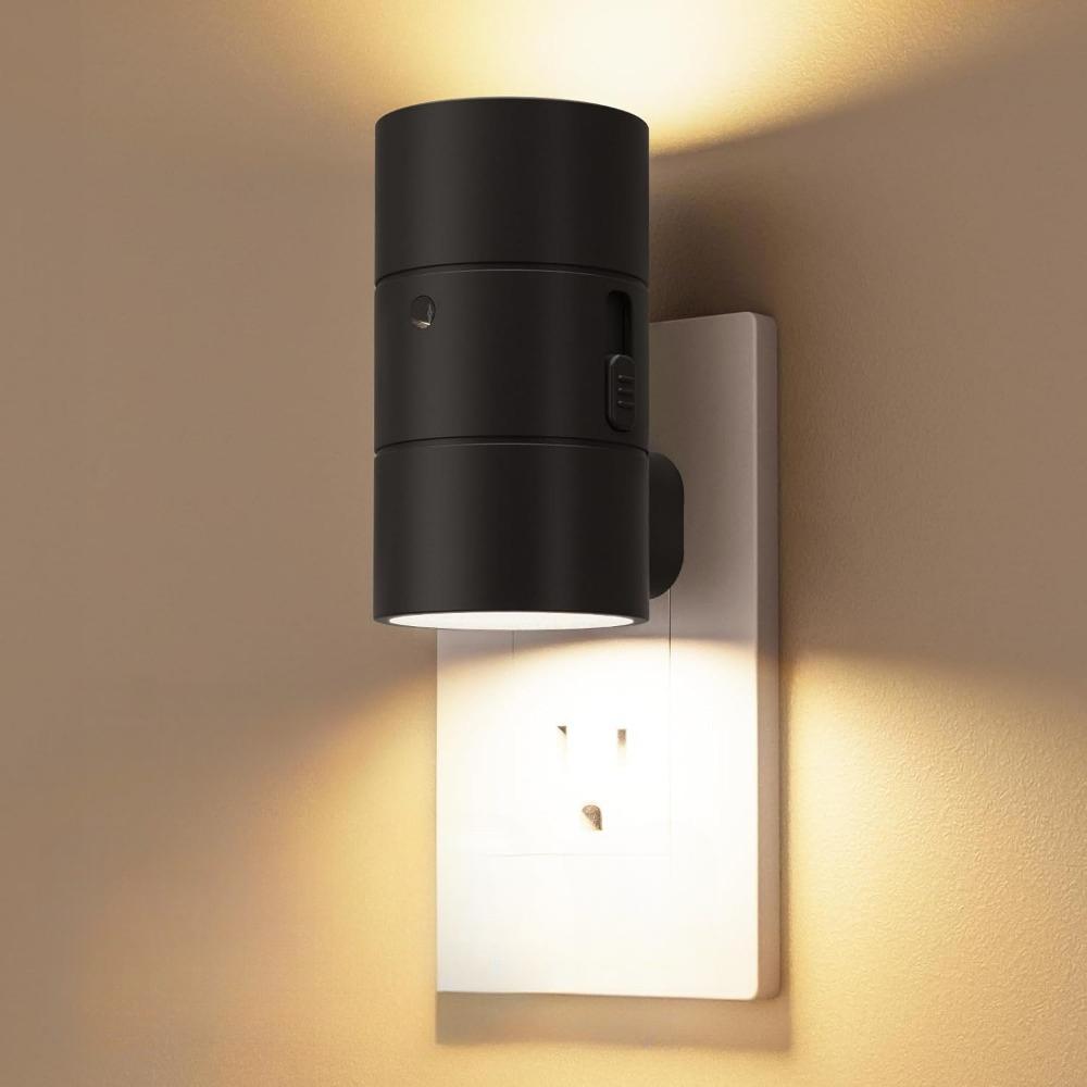 Night Lights Plug Into Wall Dimmable LED Nightlight with Light Sensor Adjustable Brightness for Hallway Bedroom