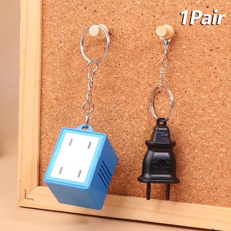 Creative Mini Socket Music Keychain Fun Singing Key Chain Couple Keyring Backpack Pendant Car Key Holder Cute Little Gift