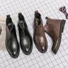 High Quality Ankle Boots For Men Fashion Britain Brogue Chelsea Boots Men Social Formal Men'S Dress Shoes  Winter Ankle Boot