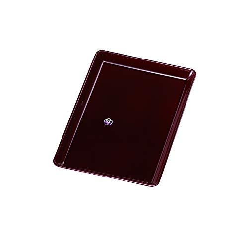 Yamaya Lacquerware 7.0 PC Stamp Tray, Tamuke, Meigetsu (Made with Genuine Shell, In a Pasted Box), Kishu Lacquerware