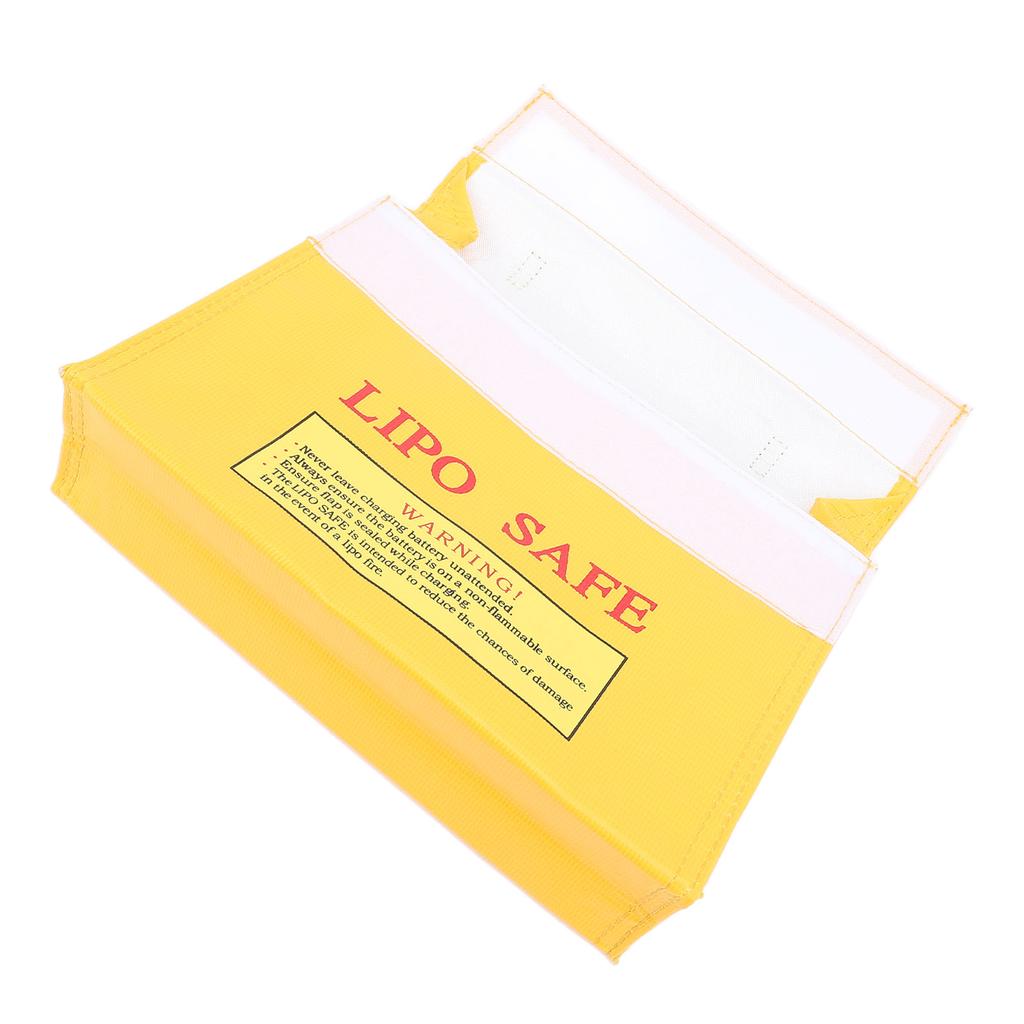 Lipo Safe Bag Lipo Battery Hook and Loop Closure Fireproof Explosionproof Lipo Battery Safe Pouch
