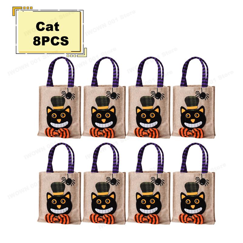 Pumpkin Halloween Non woven Handbag Candy Bag Ghost Festival Gift Bag Decoration Prop