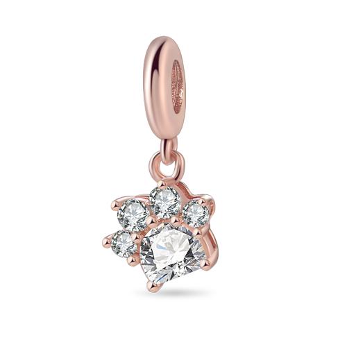 Koperen, echt roségouden, roze octopus, zomerschildpad, hartvormige hanger, geschikt voor originele armbanden, kettingen, armbanden voor meisjes