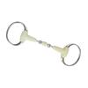 Stainless Steel Horse Bit Apple Flavor Rubber Wrapped Horse Mouth Snaffle Bit for Hours Training Racing