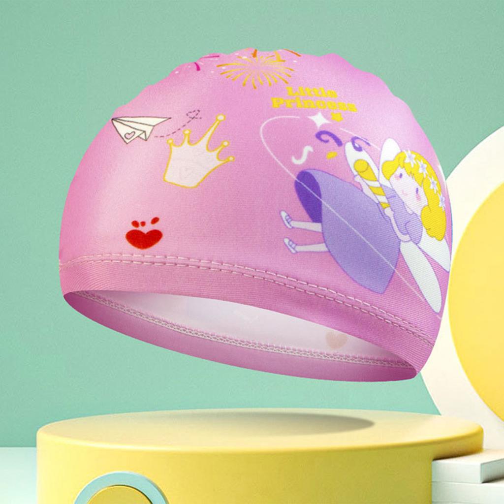 4 Stück schöne, schnell trocknende, atmungsaktive Badekappen, Schwimmsport-Badekappen, Kinderhüte für Kinder