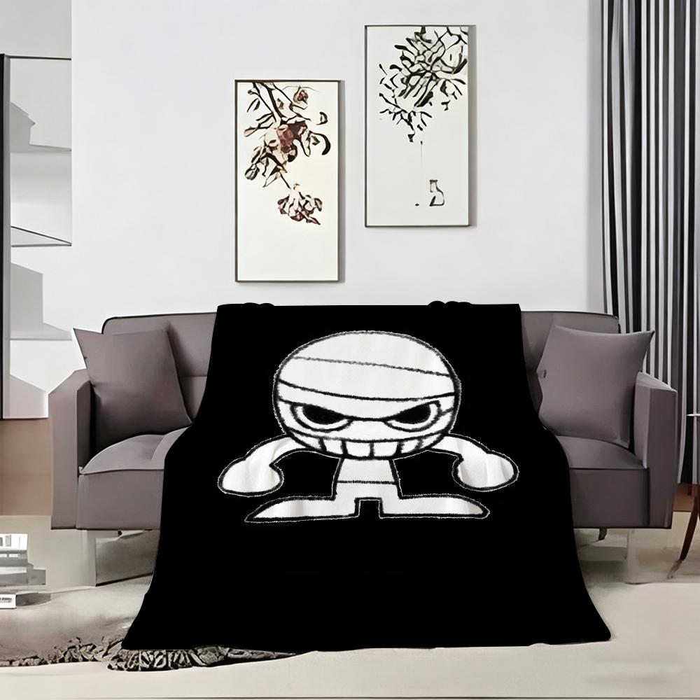 Cartoon L-Le Royaume Des Arbres Throw Soft Warm Throw Blanket For Bedroom Living Room Bed Travel Camping Picnic Gift