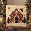 DIY Craft Kit Christmas Diamond Collage 2D Flat Beaded Picture  Christmas Decoration