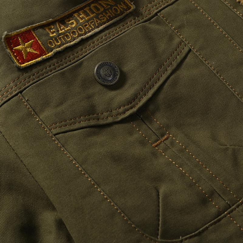Autumn and Winter Military Jacket Men's Jacket Cotton Clothes Men's Large Size Casual