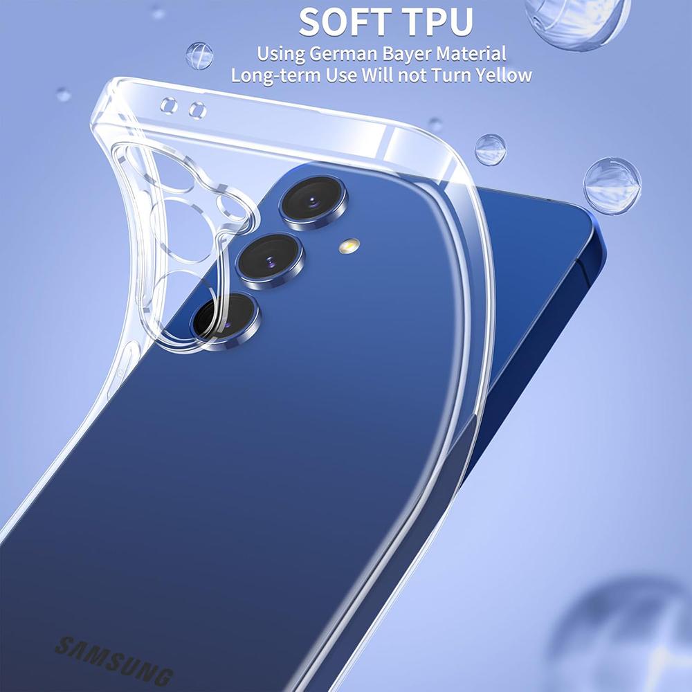 Ultra Thin Silicone Transparent Soft Case For Samsung Galaxy S25 Edge S24 S23 FE Ultra Plus 5G High Clear Shell Shockproof Cover