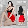 Domila Sexy Ice Silk Transparent Tight Nightclub Beauty Chest Lace-up Short Skirt Princess Ktv Mini Small Skirt Hip-length Skirt