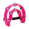 Musical Orff Tambourine Educational Hand Ring Tambourine Half Moon Handbell  Musical Enlightenment