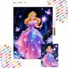 Themed Diamond Painting Kit Fairy Magic Wand Sparkling Gown Home Decor for Beginners and Craft Lovers