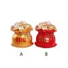 Bag Ornaments Good Luck Resin Cake Decoration Traditional Attract Wealth Artware Fortune Figurine Office Table Car Gifts