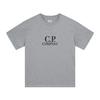 C.P.COMPANY Round-neck Casual Printed Loose Short-sleeved Shirt Heather Gray 218