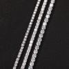 UWIN Classical 5A CZ Tennis Chain Necklace 2mm 3mm 4mm 5mm 8mm 1 Row Round CZ Tennis Necklace Hip Hop Icy Jewelry