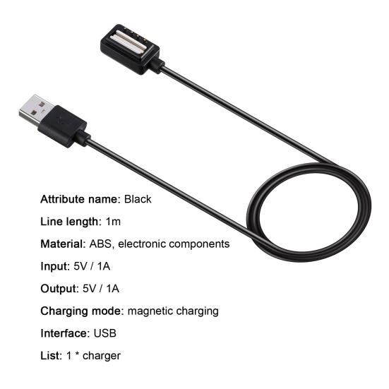 Smart Charger Magnetic 1m Watch USB Quick Charge Charging Cable Dock Cradle