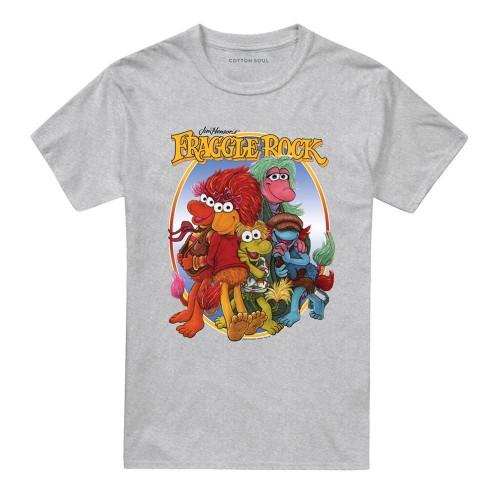 Fraggle Rock Unisex Adult Group Hug Heather T-Shirt