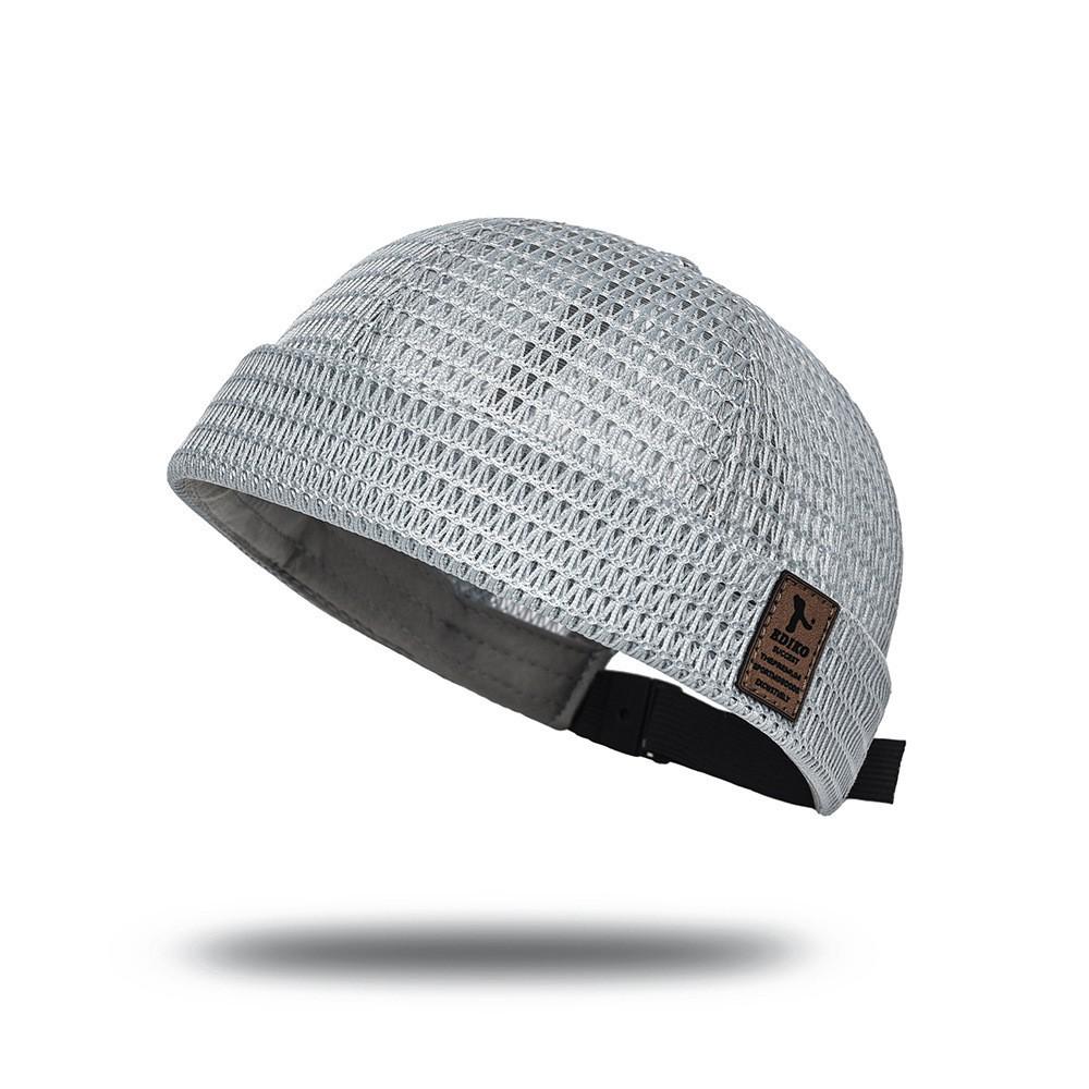 Summer Mesh Tang Hat with Leather Patch - Unisex Hip Hop Breathable Cap