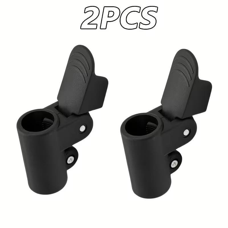 2Pcs Clamp Plastic Tent Clamp Fastener Adjustable for 22-25mm Poles for Canopy Caravan Awning Annexe Poles Accessories Clips