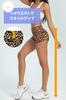 VEROMAN Kurze Leopardenmuster-Leggings für das Fitnessstudio, Hose, Training, Yoga, Camouflage, ppi-lef086 (Leopard, A, Klein)