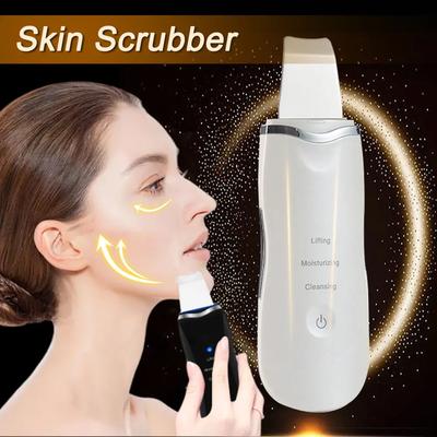 Electric Skin Scraper Peeling Blackhead Remover Ultrasonic Deep Face Cleaning Lifting Acne Pore Facial Spatula Shovel Cleanser