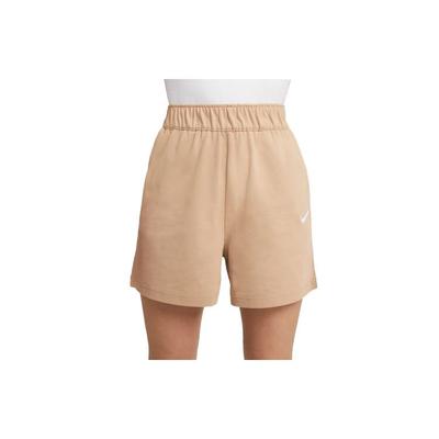 Sportswear Embroidered Logo Knit Shorts Women Bottoms Brown DM6729-200