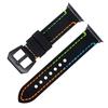 Handmade Genuine Leather Watch Bands for Apple Iwatch Series 8 7 6 5 4 3 2 1 with Colored Thread Fashion Luxury Charm Beautiful