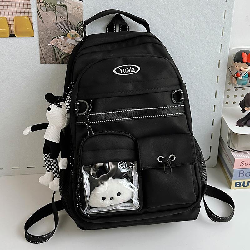Schoolbag for Children Elementary School Students  Girls Junior High School Students  Large Capacity Color Blocking Backpacks  Backpacks