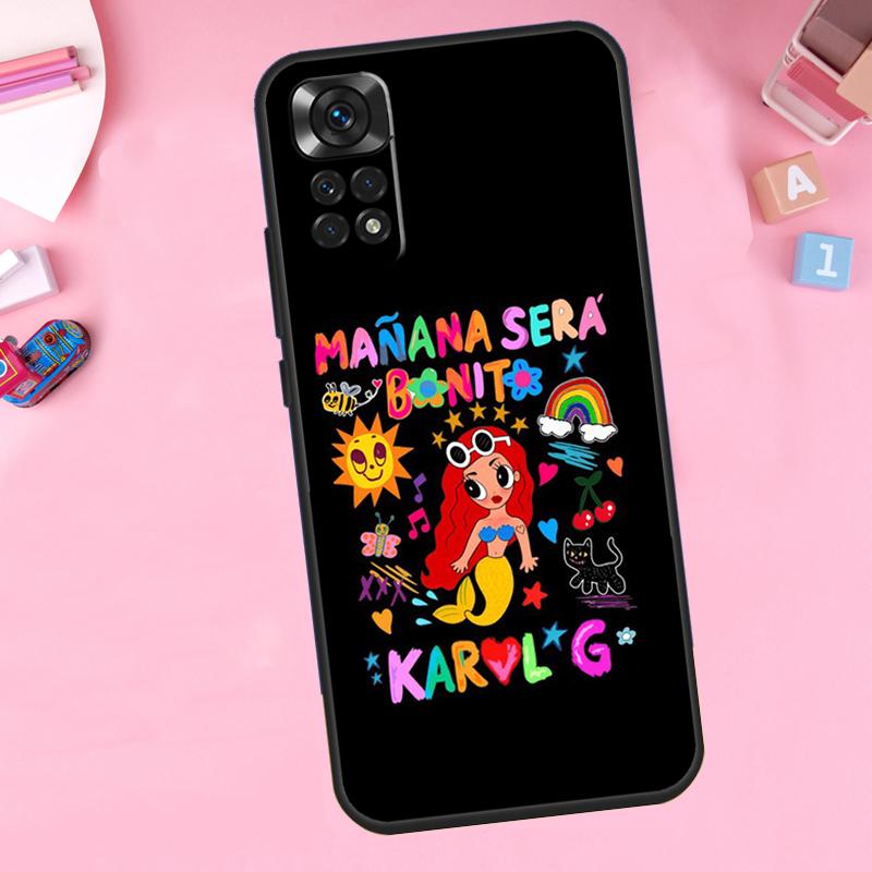 karolg Manana Sera Bonito Case For Xiaomi Redmi Note 11 8 9 10 Pro 12 Turbo 8T 9S 10S 11S 12S Redmi 12C 10C 9C Cover
