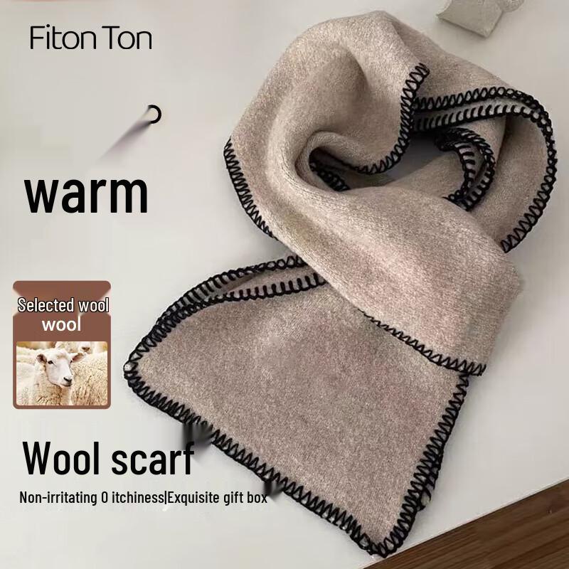 

FitonTon Women s Warm Wool Blend Winter Scarf