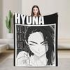 Hyuna Alien Stage Anime Knitted Blanket Fleece Lightweight Thin Throw Blanket for Home Couch Bedroom Quilt