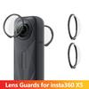 Lens Guards Transparent PC Protective Lens Cover Cap for Insta360 X5 360 Camera Anti-Scratch Anti-Dust Protector Accessories