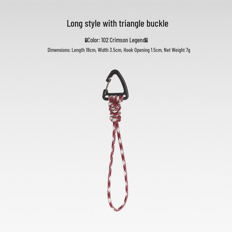 Sju-strängad Paracord Nyckelring Lanyard: Anti-förlust, Utomhuscamping, Multifunktionell med Karbinhake & Snabbspänne.