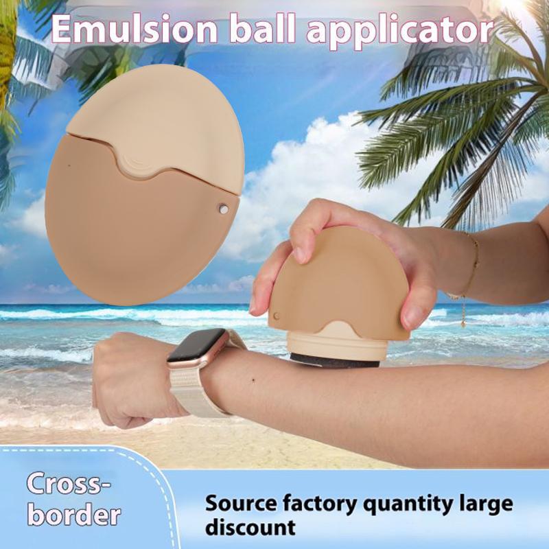 Silicone Suncream Roller Applicator Refillable Oval Isolation Lotion Cream Bottles Stitching Color Cosmetics Tool Travel