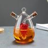 Öl- und Essigkännchen Spenderflasche Glas Olivenölflasche Kännchen Küchenutensilien Doppelter Ausgießer Sojasauce Essigflasche