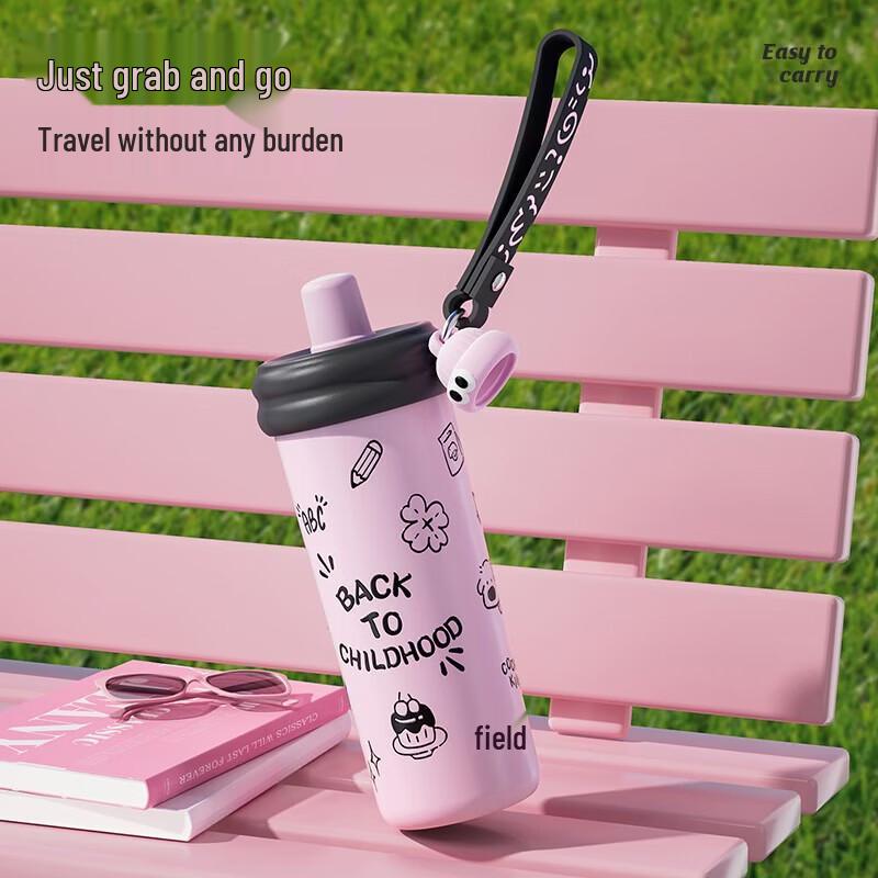 COOKER KING 316 Stainless Steel Insulated Straw Water Bottle