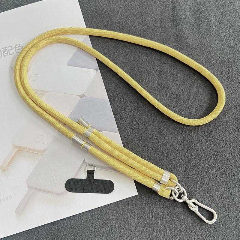 Regulowany 8mm Naszyjnik na telefon komórkowy do noszenia na krzyż - Zewnętrzny pasek zapobiegający zgubieniu w stylowym designie