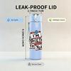 1PC Simple Face Doodle Line Art Print 750ml Colorful Plastic Sports Water Bottle Leakproof Pop Up Lid with Straw for Outdoor Work Home Use