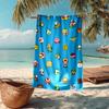 Ultra-Soft Beach Towel with Mario Theme,Ideal for Pool - Camping, Diving - Perfect Travel Essential, Vibrant Beach Towel.