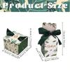 20pcs Green Saudi National Day Small Square Candy Paper Boxs for Saudi National Day Theme Party DIY Candy Packaging Supplies
