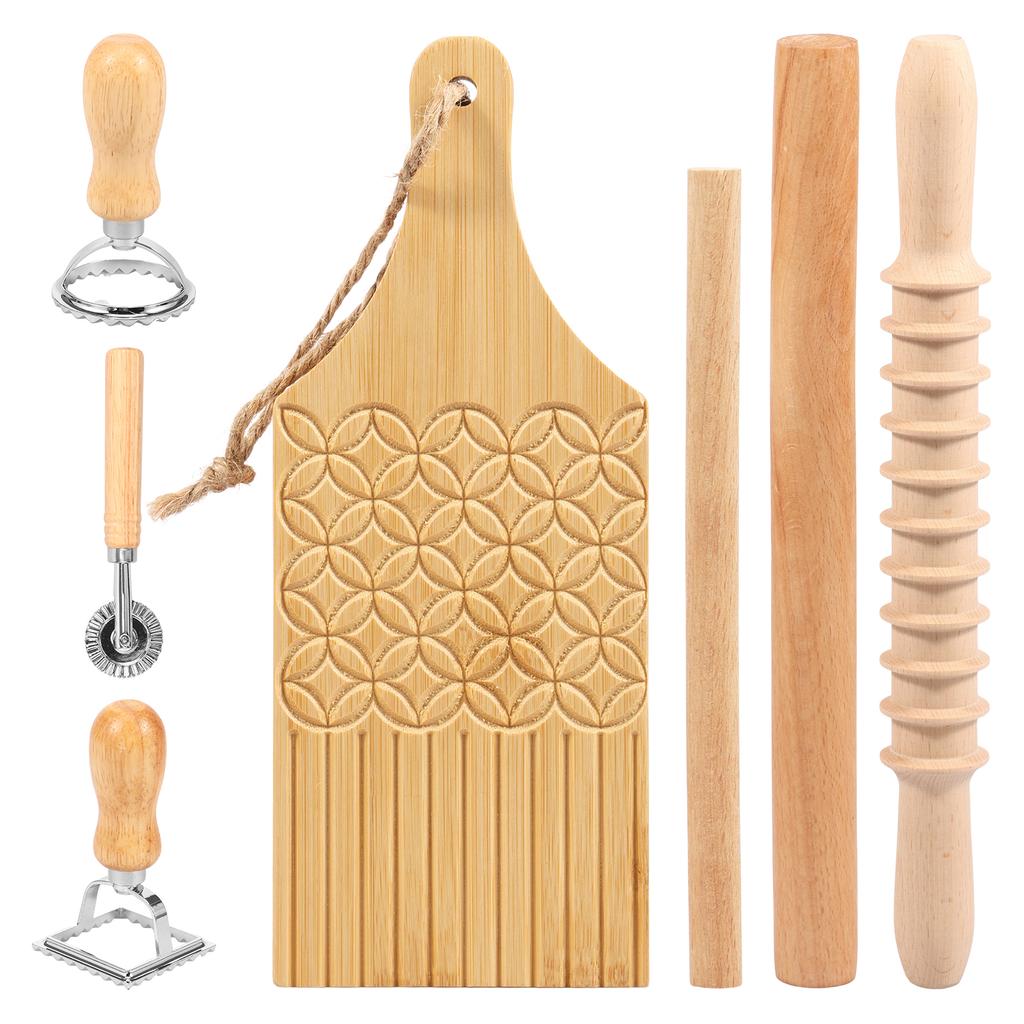 7Pcs Ravioli Molds Set Stainless Steel Pasta Making Tools Multifunctional Ravioli Cutter Set for Home Kitchen Restaurant Use