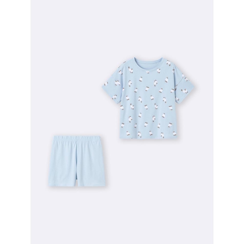 GU by Uniqlo Cotton Color Lounge Set  Short Sleeve   Cat 