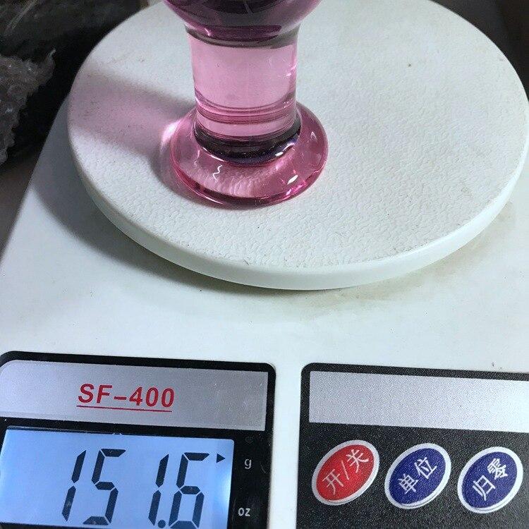 Large Pyrex Glass Butt Plugs Crystal Anal Beads Artificial Dick Adult Sex Toys Anal But Plug